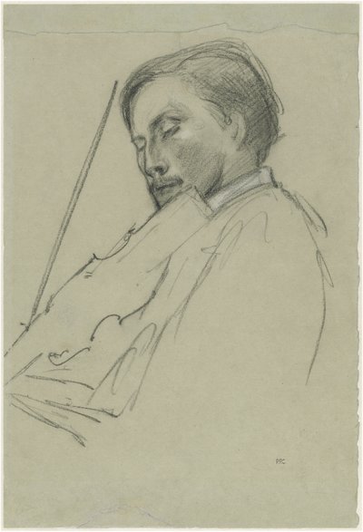 バイオリニスト 作： Pierre Puvis de Chavannes