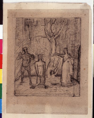 バプテスマの聖ヨハネのデコレーション 作： Pierre Puvis de Chavannes