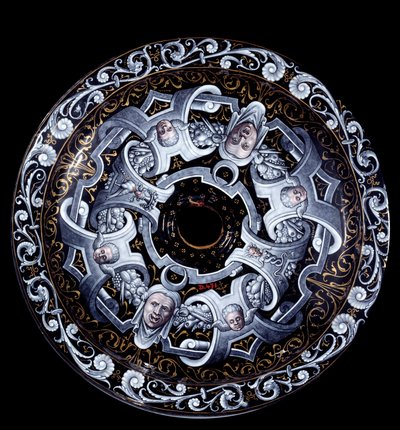 ピエール・レイモン（1537年～1584年以降に活躍）の作品とされるエナマイユ平面反転図 1569年パリ、ルーヴル美術館 作： Pierre Reymond
