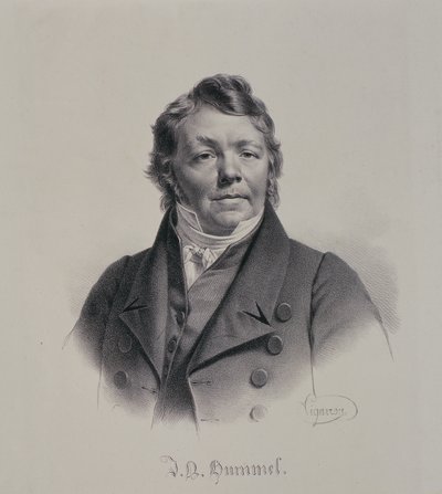 ヨハン・ネポムク・フンメル（1778-1837） 作： Pierre Roch Vigneron