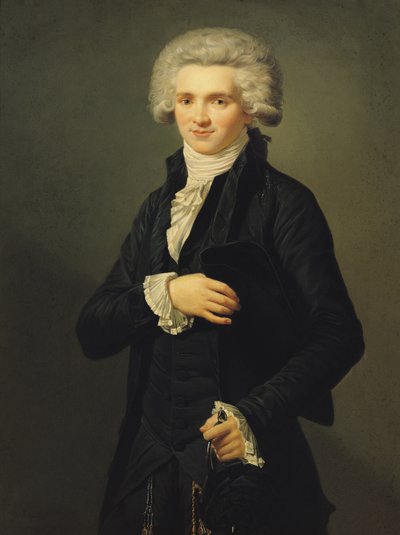 マクシミリアン・デ・ロベスピエール（1758-94）1791（キャンバスに油彩） 作： Pierre Roch Vigneron