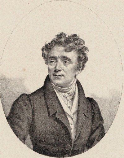 オペラ歌手ルイ・アントワーヌ・エレオノール・ポンシャールの肖像、1787～1866年、1835年頃。 作： Pierre Roch Vigneron
