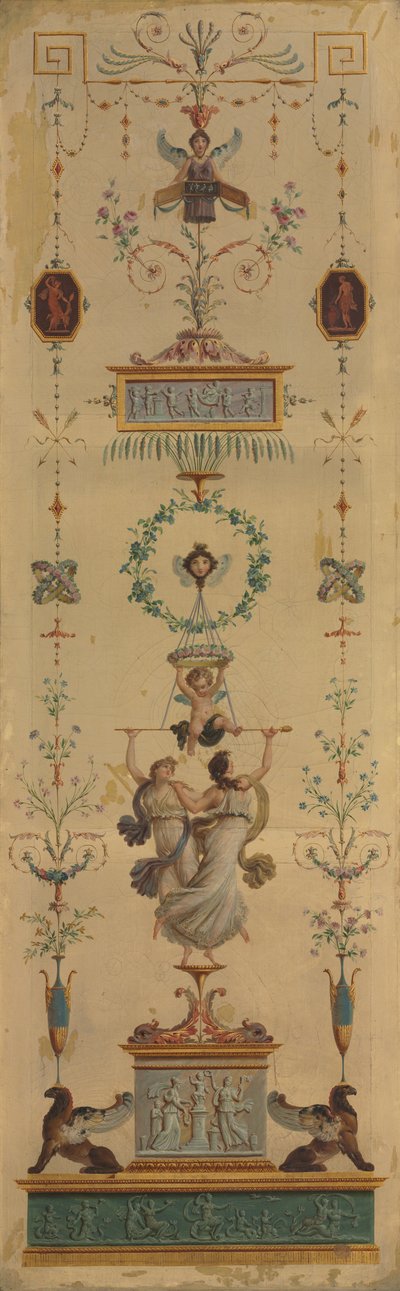 装飾パネル、1790年代。 作： Pierre Rousseau