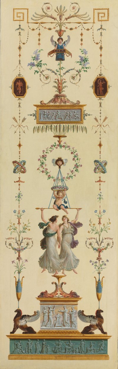 装飾パネル、1790年代。 作： Pierre Rousseau