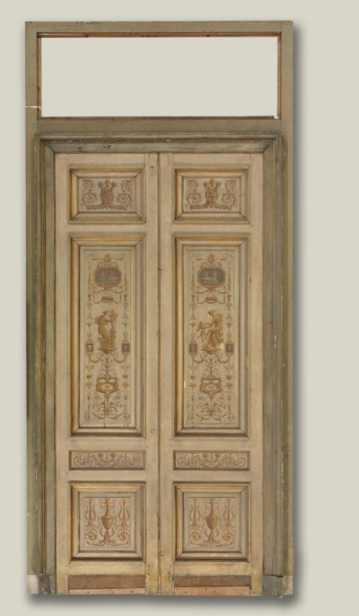 二重葉のドア、1790 年代。 作： Pierre Rousseau