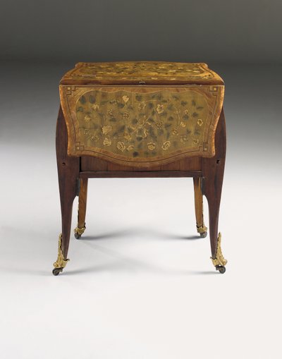 ルイ15世の箪笥、c.1765-70（オルモルに取り付けられたチューリップウッド、シカモア、アマランサス、寄木細工）（463004、465390、465391も参照） 作： Pierre Roussel