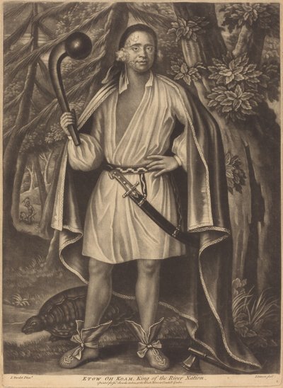 エトウ・オー・コアム、川の国の王 作： Pierre Simon II after John Verelst