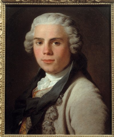 画家ジョセフ・ヴェルネ（1714-1789）の肖像。画家ピエール・スブレイラ（1699-1749）の絵 作： Pierre Subleyras