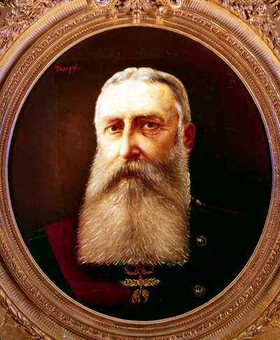 レオポルド 2 世、ベルギー王、1865 ～ 1909 年 作： Pierre Tossyn