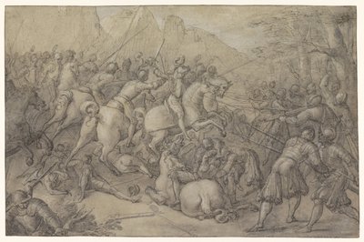 戦い 作： Pierre Woeiriot (II) (attributed to)