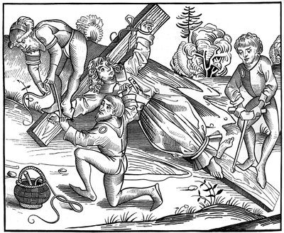 1493年1849年、ユダヤ人によって十字架につけられたポントワーズの幼児リチャード。 作： Pierre Wolgmuth