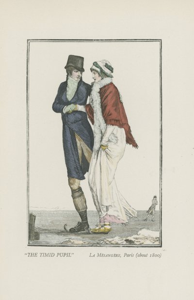 臆病な瞳孔、パリ（約1800） 作： Pierre de La Mesangere