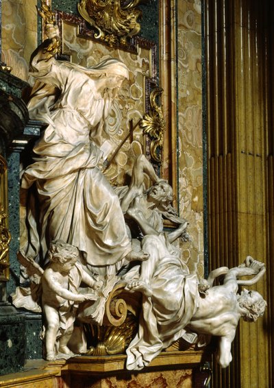 異端者と憎しみを打倒する宗教、c.1697（大理石） 作： Pierre the Younger Le Gros