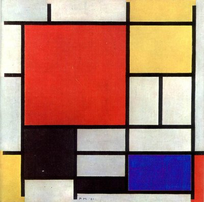 次の芸術家によるアート作品： Piet Mondrian