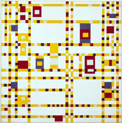 ブロードウェイブギウギ 作： Piet Mondrian