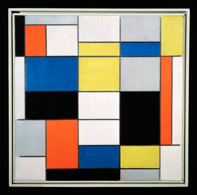 コンポジションA（キャンバスに油彩） 作： Piet Mondrian