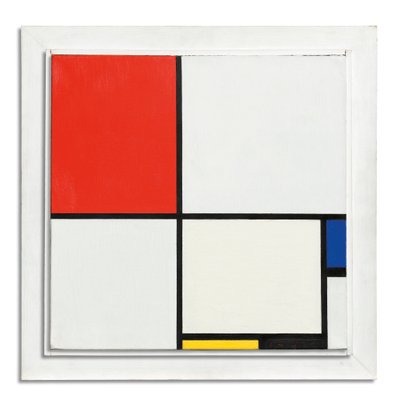 構成No.III、赤、青、黄、黒 作： Piet Mondrian