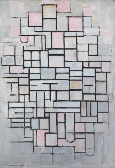構成番号IV 作： Piet Mondrian