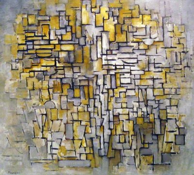 1913年作曲第VII。ピエト・モンドリアン1872年– 1944年 作： Piet Mondrian