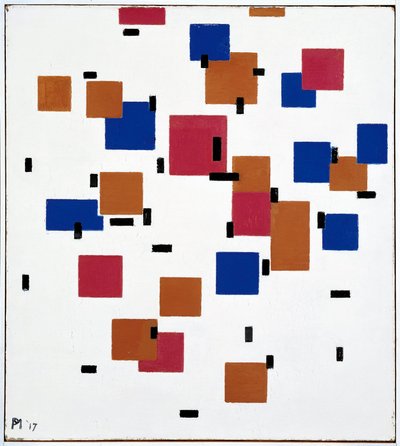 カラーAの構成 作： Piet Mondrian