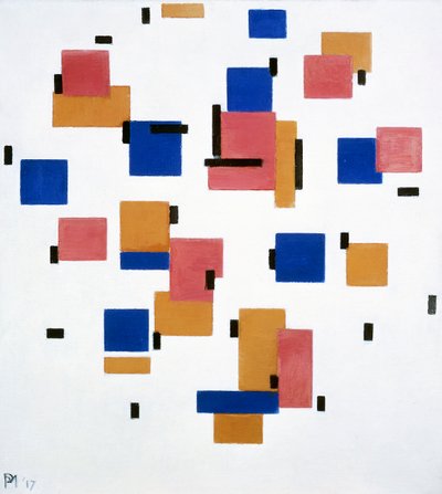 カラーBの構成 作： Piet Mondrian