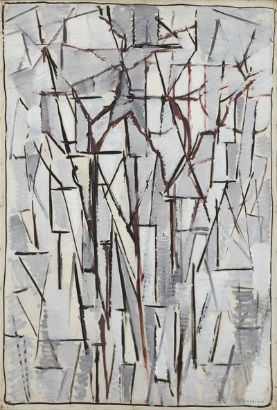 作図木2、1912-13 作： Piet Mondrian