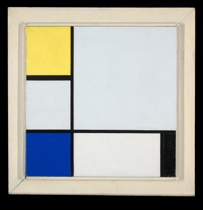 Komposition mit Gelb, Blau, Schwarz und Hellblau 作： ピエト・モンドリアン