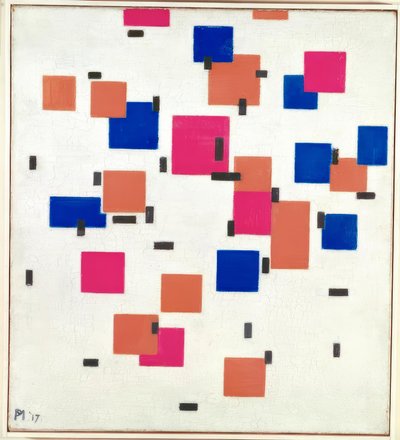 色Aの合成 作： Piet Mondrian