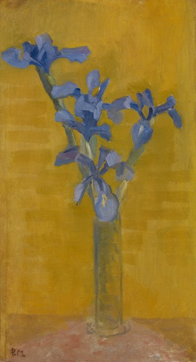 アイリス、1910年頃（キャンバスに油彩） 作： Piet Mondrian
