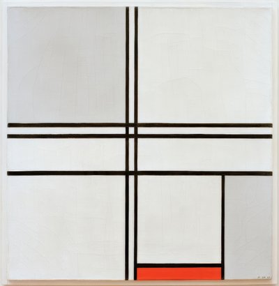 グレーレッド 作： Piet Mondrian
