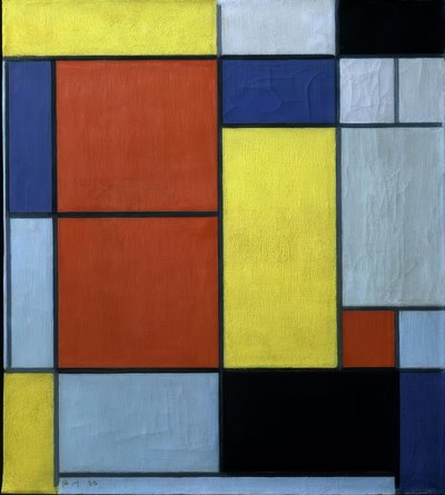 構成II 作： Piet Mondrian