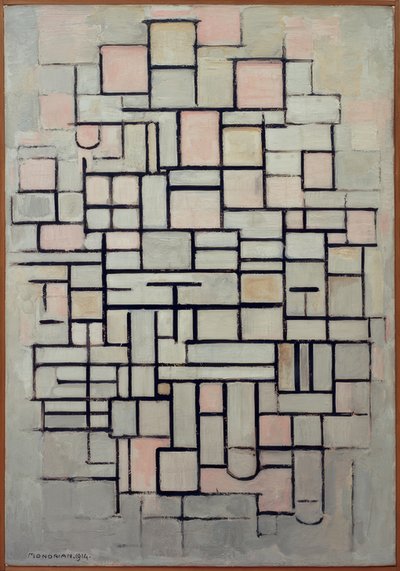 構成番号IV;構成6 作： Piet Mondrian