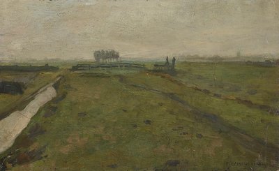アムステルダム近郊の風景、c。 1902年。 作： Piet Mondrian