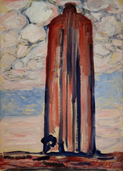 西礼拝堂の灯台 作： Piet Mondrian