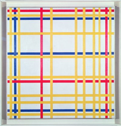 ニューヨークI 作： Piet Mondrian
