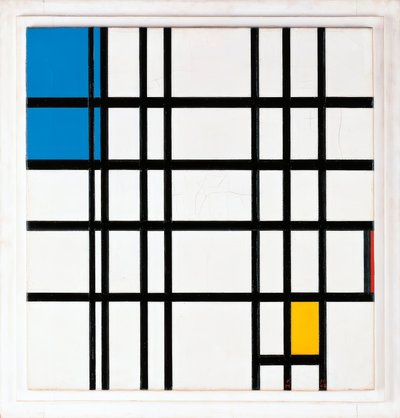 黒い線のリズム 作： Piet Mondrian