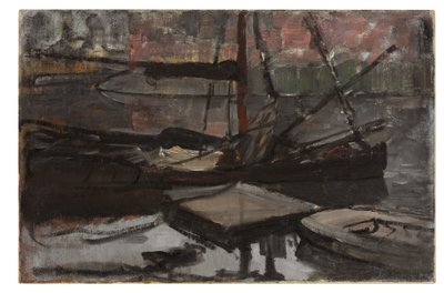 「Stadhouderskade」の習作、1899年頃（キャンバスに油彩） 作： Piet Mondrian