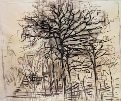 木の研究、 作： Piet Mondrian