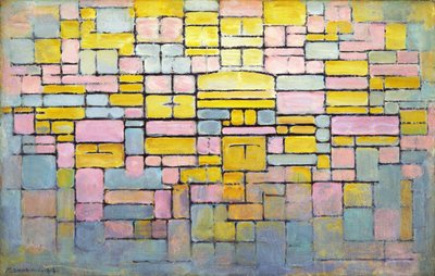 表番号2 -構成番号V 作： Piet Mondrian