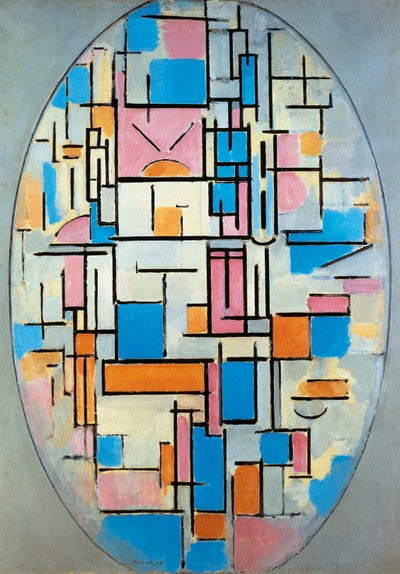 アメリカ、ニューヨーク、オーバル型 作： Piet Mondrian