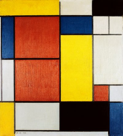 不明な画像 作： Piet Mondrian