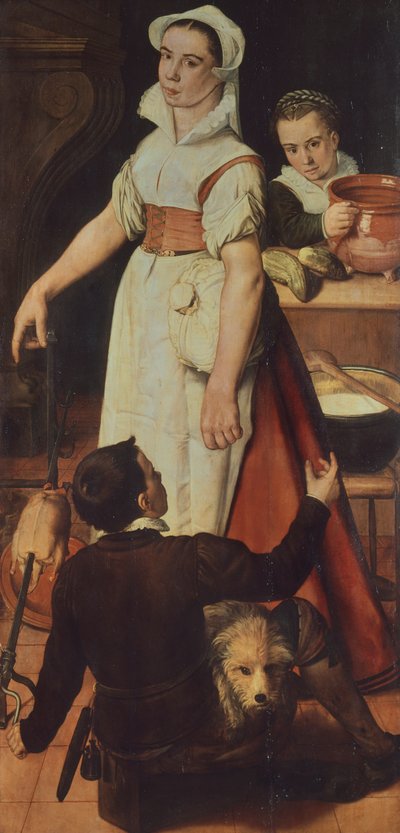 クック、Pieter Aertsen (1507 または 1508-1575) 作 作： Pieter Aertsen