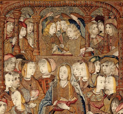 神の母または黄金の雀の勝利、c.1500-02（タペストリー） 作： Pieter (attr. to) Coecke van Aelst