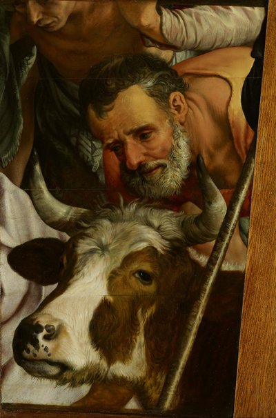 「羊飼いの礼拝」（抜粋） 作： Pieter Aertsen