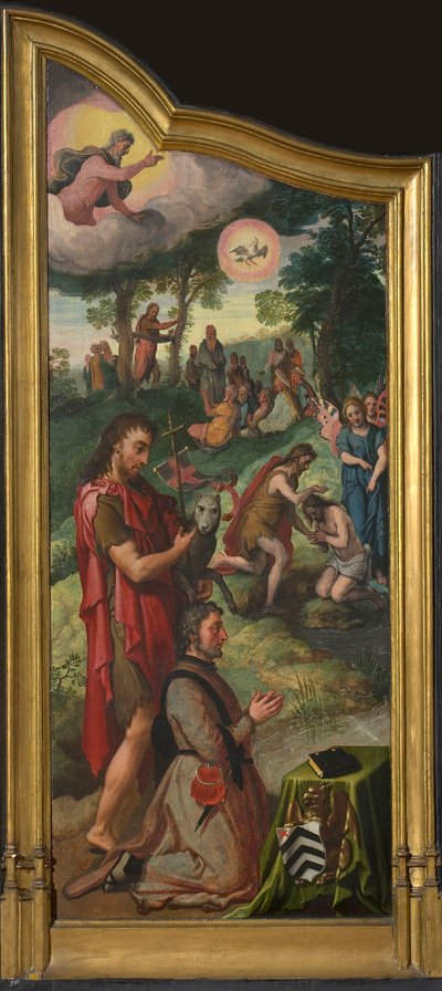 ヤン・ファン・デル・ビースト トリプティク左パネル。 作： Pieter Aertsen