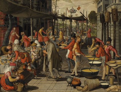 婚宴のたとえ」。 作： Pieter Aertsen