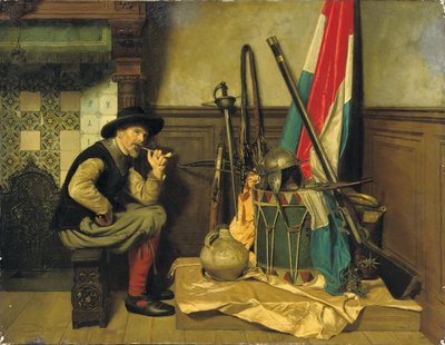 喫煙兵士 作： Pieter Alardus Haaxman