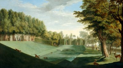 チズウィックハウス：サザンポンド、1729-31年頃（キャンバスに油彩） 作： Pieter Andreas Rysbrack