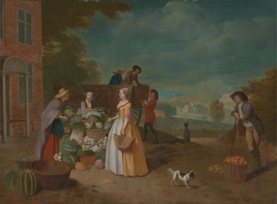 野菜の売り手 作： Pieter Angillis