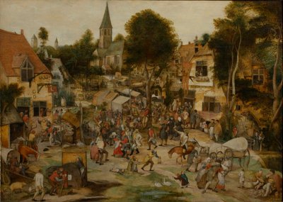 1565年以前のヴィレッジフェア・カーミスの様子。 作： Pieter Balten